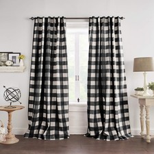 Elrene Home Fashions Farmhouse Living Grainger 52"W x 84"L Pack of 1 , Black