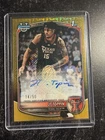 2025-26 Bowman Basketball JT Toppin 1st Bowman Auto Gold Mojo Refractor /50