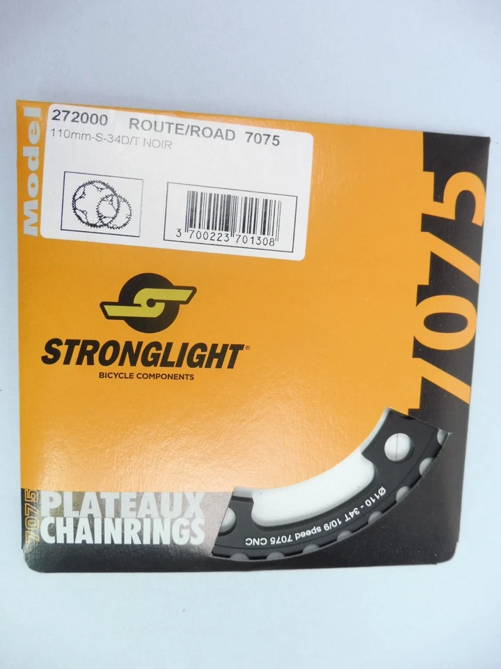 Stronglight  / 110 Zicral -  34 tooth  Chainring ( 272000 )  NOS bicycle - Image 4 of 4