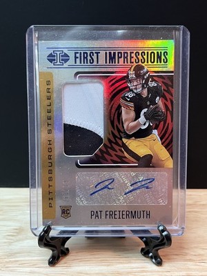 2021 Panini Illusions First Impressions RPA Pat Freiermuth /75 Steelers 2 Color
