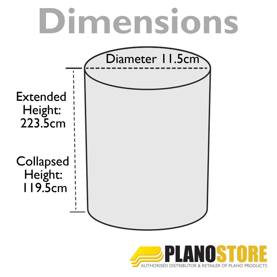Telescoping Plano Airliner Storage Tube Colour Black - Image 4 of 4