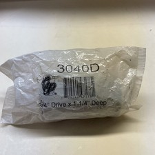 Grey Pneumatic 3040D, 1-1/4" Deep Imapct Socket, 3/4" Drive, 6 Point