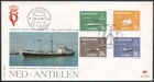 Colonies D22 Netherlands Antilles CURACAO 1967 FDC 4v Ships