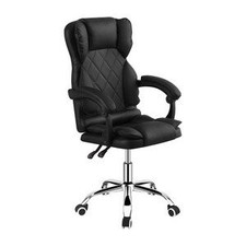 POLTRONA DIREZIONALE A GAS C/BRACCIOLI MILO NERO