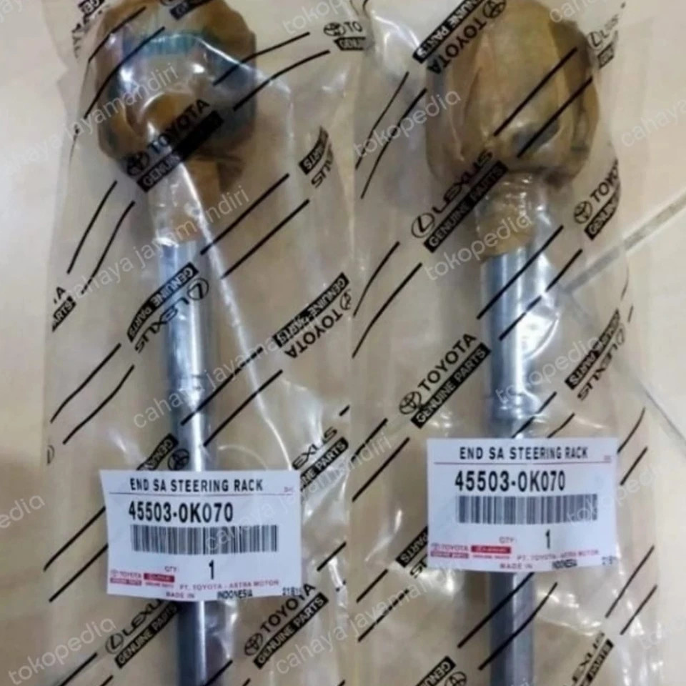 2 Pcs Genuine Long Tie Rod Rack End Toyota Hilux 2015-2023 45503-0K070 OEM