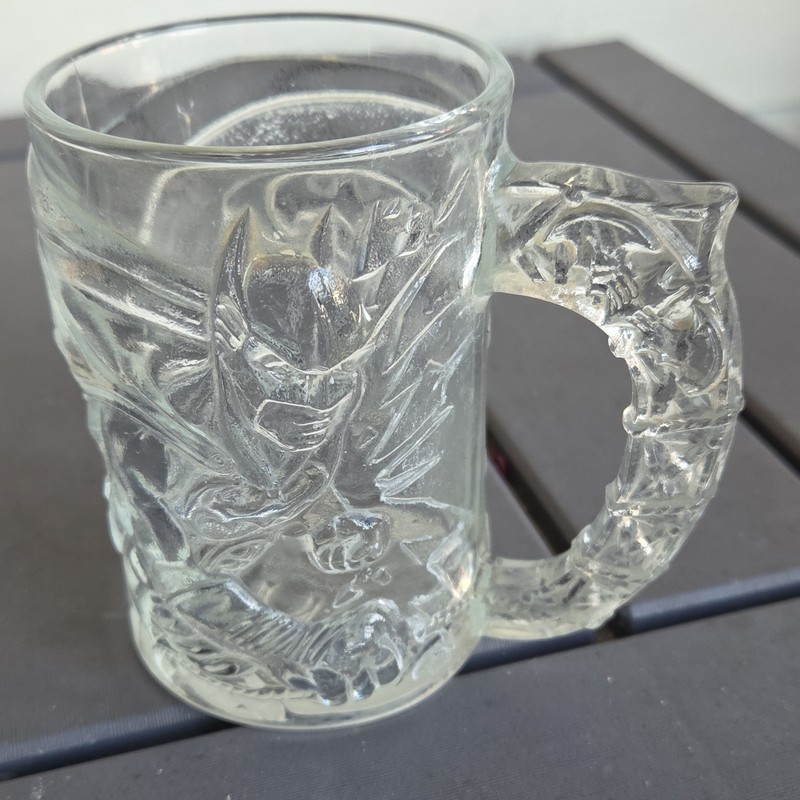 Vintage McDonald's Batman Forever Glass Mug 1995 Collectible
