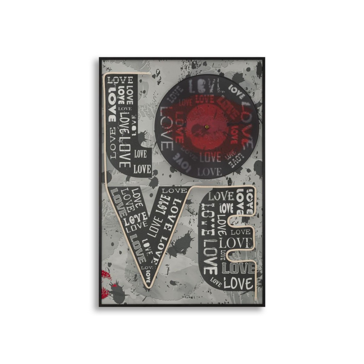 Tableau à LED Love 60x90 cm multicolore pour une décoration lumineuse et moderne