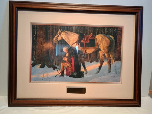 "THE PRAYER AT VALLEY FORGE" by Arnold Friberg Custom Framed Quality Print
