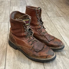 ARIAT Mens Cascade 8” Lace Up Boots Men’s 11.5D Style 37130 READ Needs repair