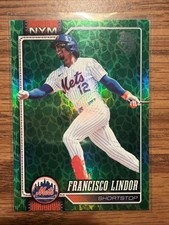 2026 Topps Series 1 Francisco Lindor #123 Holiday Easter Green Foil Mets
