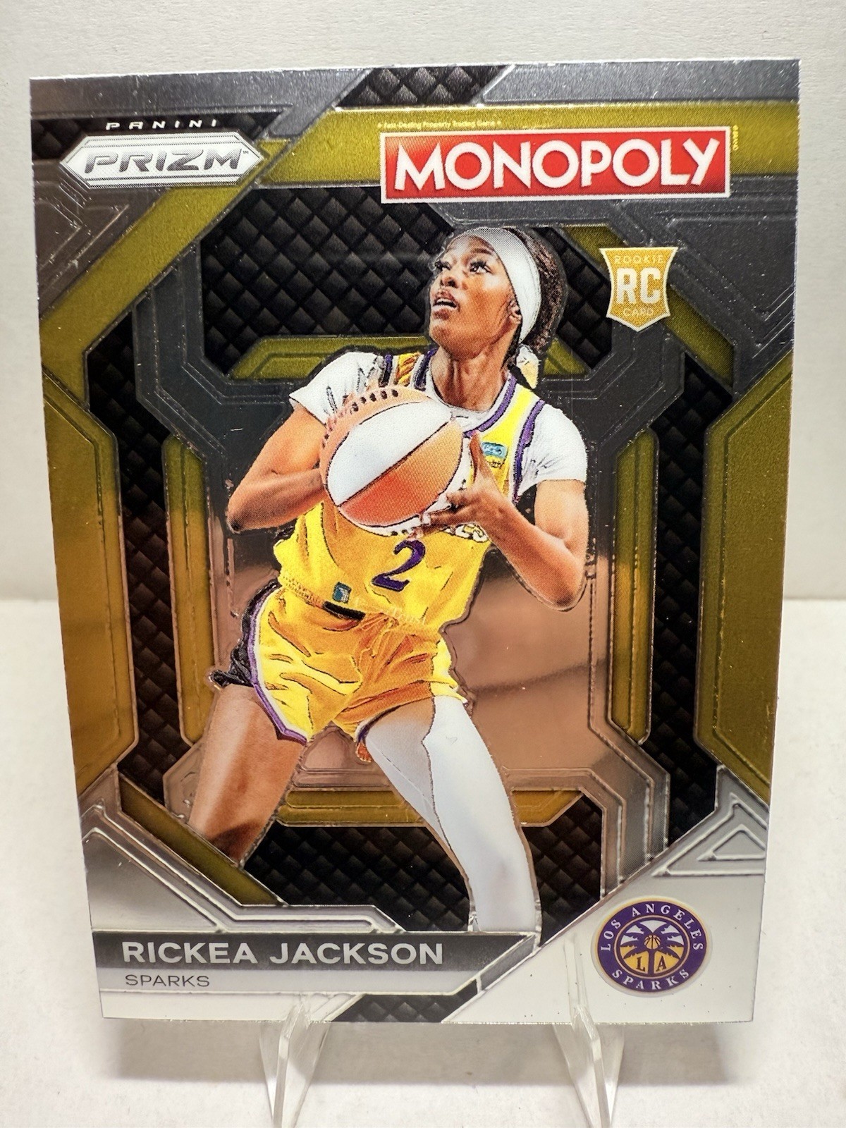 2024-25 Rickea Jackson Prizm Monopoly #WNBA25 Base RC Los Angeles Sparks