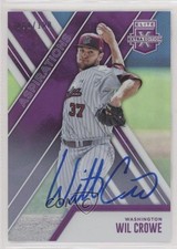 2017 Panini Elite Extra Edition Aspirations Purple 61/100 Wil Crowe #65 Auto 4l3