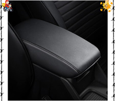 Leather Center Console Armrest Cover for 2020-2023 Corolla Toyota Black