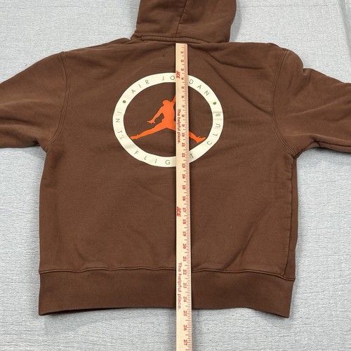 Nike Air Jordan Essential Flight x TITAN Pullover Felpa con Cappuccio Marrone DV7023-262 - TAGLIA M - Foto 7 di 8