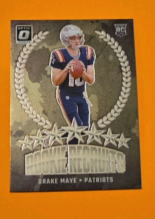 2024 Panini Donruss Optic Rookie Recruits Drake Maye #5 Patriots Football Card