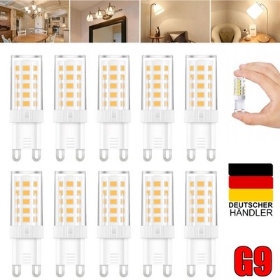 10x G9 5W LED Warmweiss 3000K 400 Lumen LED Leuchtmittel Birne Halogen 230V DHL