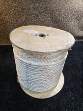 Twisted Polyester-Dacron Rope 5/8 inch Diameter, 600 ft. Length 3-Strand White