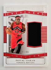 2020-21 National Treasures #TTHPSI Pascal Siakam Treasured Threads Game Worn /99