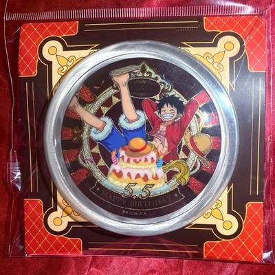One Piece Luffy Birthday Hologram Can Badge Limited Edition Sammlerstück