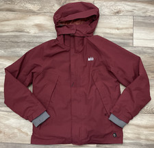 REI CO-OP Jacket Kids Sz L 14-16 Burgundy Timber Mountain Insulated Trail Camp