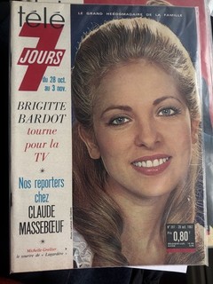 TELE 7 JOURS N°397 BRIGITTE BARDOT MICHELE GRELLIER octobre 1967