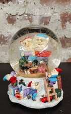 Christmas Snow Globe Santas Elves Workshop