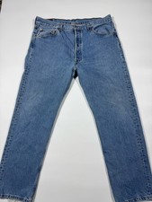 Levi  s 501 Jeans Men  s 38x30 Made in USA Vintage Button Fly Raw Hem Blue