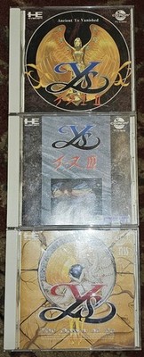 Falcom Ys 1 2 3 4 PC Engine CD Rom2 & Super CD Rom2 US SELLER