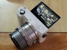 Sony Alpha a5000 16.1MP Mirrorless Digital Camera w/16-50mm Lens White English