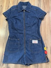 RARE 60s 70s Levi Strauss Denim Romper Playsuit True Vintage Only One Listed