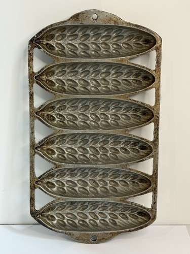 Vintage Wheat & Corn Stick Pan Cast Aluminum Unmarked