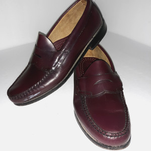 GH Bass Weejuns Leather Men\'s Sz 13D Penny Loafer Oxblood Burgundy Moc Toe Marks Mens Larson Lug Weejuns® Penny Loafer Wine | G.H. Bass main image 4