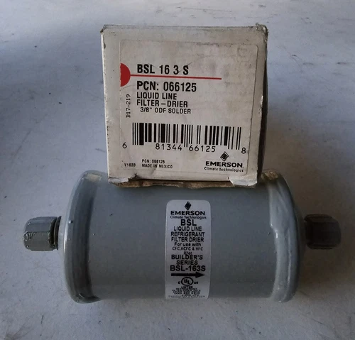 Emerson BSL-163S Liquid Line Filter-Drier 3/8" ODF Solder PCN: 066125