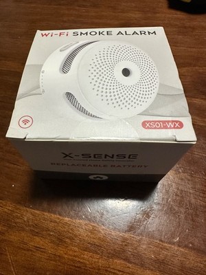 X-Sense XS01-WX Wi-Fi Smoke Alarm Smart Fire Detector | App Alerts | 1-Pk | New!