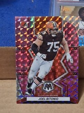 2022 JOEL BITONIO PANINI MOSAIC PINK REACTIVE PRIZM NFL CARD #225  BROWNS