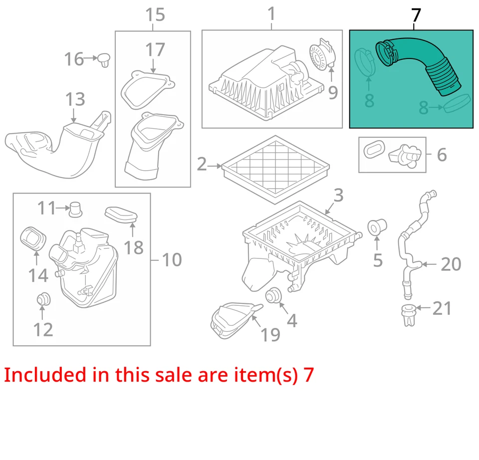 Manguera de tubo de conducto de admisión de filtro de aire 13308302 para Chevrolet Cruze 11-16 1,8 L Foto 4 de 4