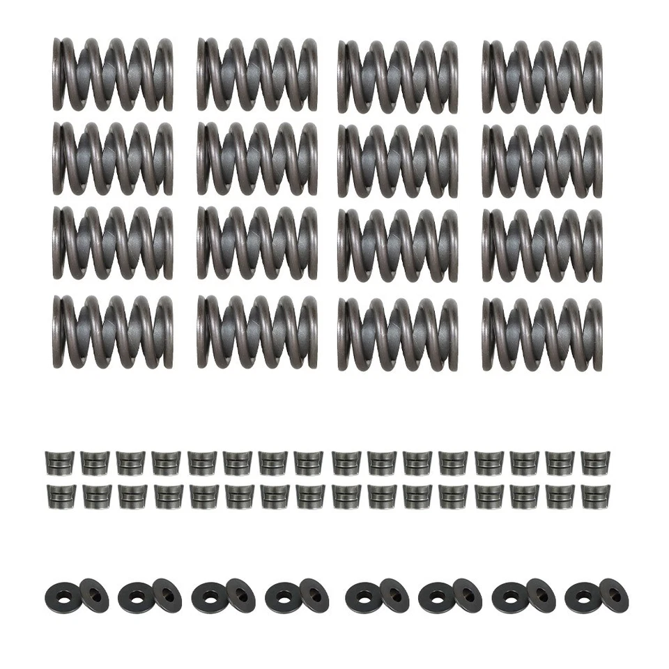 Kit de molas de válvula com retentores de aço travas HD para Chevrolet SBC 327 350 400 Z28 - Imagem 2 de 4