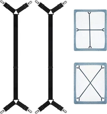 Sheet Keeper Straps Bed Holder for Corners Bedsheet Stays Suspender... 
