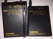 Azden WM-PRO WR-PRO Wireless Transmitter  Receiver Works