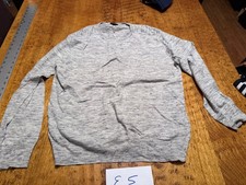 J Crew Sweater Mens L Gray Pullover Knit Crew Neck E5