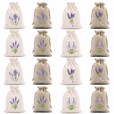 Ziyonix 16 Pcs Lavender Sachet bags Sachet Empty Bags Linen Bags Small Cloth ...