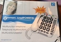 Geemarc Amplipower 50 White Amplified Telephone