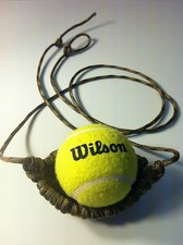 Lanzador de pelotas de tenis = Eslinga de pastor Paracord HECHA A MANO por David el Pastor