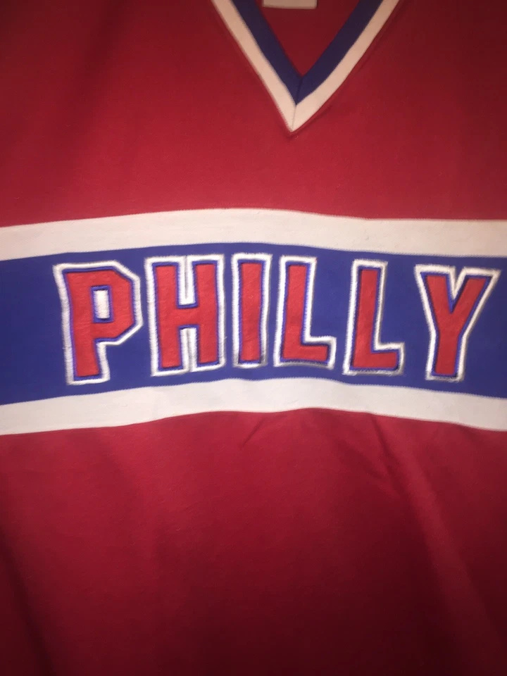 VINTAGE PHILLY JERSEY RARE UNUSUAL BRAND Athletic Sports Phillies XL - Image 4 of 4