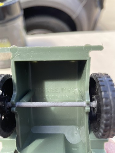 Tim-Mee Toys USA, Vintage Willys Jeep, Playset Army Vehicle, Green Plastic - Picture 10 of 10