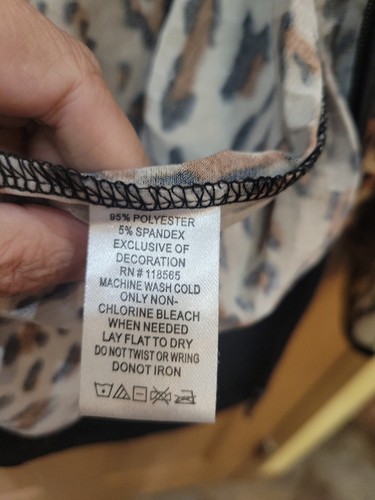 Quacker Factory Cardigan Blazer Women’s Medium Leopard Print - Picture 6 of 12