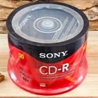 Sony 50 Pack CD-R Blank 700MB 1-48X Recordable Disc 50CDQ80RS SEALED Taiwan