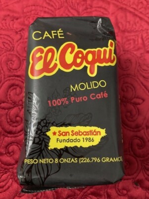 Cafe El Coqui 8oz (x1 Packet) Puerto Rican Ground Coffee
