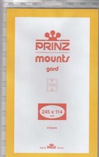 Prinz/Scott Stamp Mounts 245x114 mm Clear 5 Protectors For Canada Leaders New