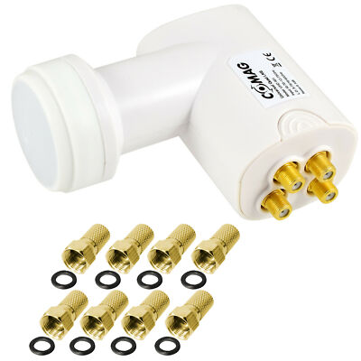  Comag QUAD LNB LNC 0,1 dB SKY DIGITAL FULL HDTV HD 4K UHD   4 Teilnehmer direkt